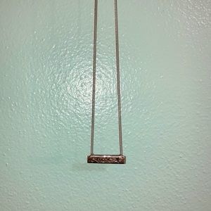 Silver Shooting Star Necklace with “Dream, wish, become”